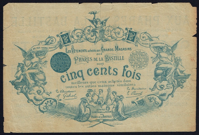 images/billets/500 francs Grands Magasins des Phares de la Bastille