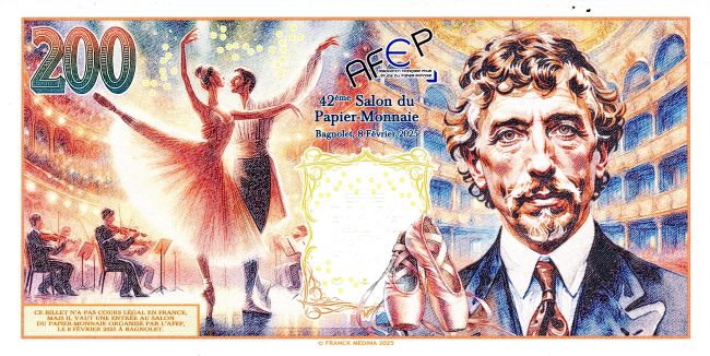 verso du billet d'entrée, réalisé par l'artiste Franck Medina