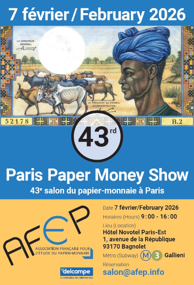 visuel annonce 43e salon du papier-monnaie